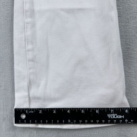 AYR All Year Round Vintage Flare Leg Jeans Mid Rise Womens Size 26 White - Picture 12 of 14